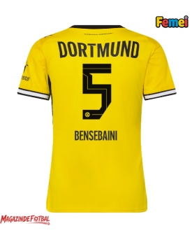 Borussia Dortmund Ramy Bensebaini #5 Tricou Fotbal Replică 2026-27 Femei Acasa